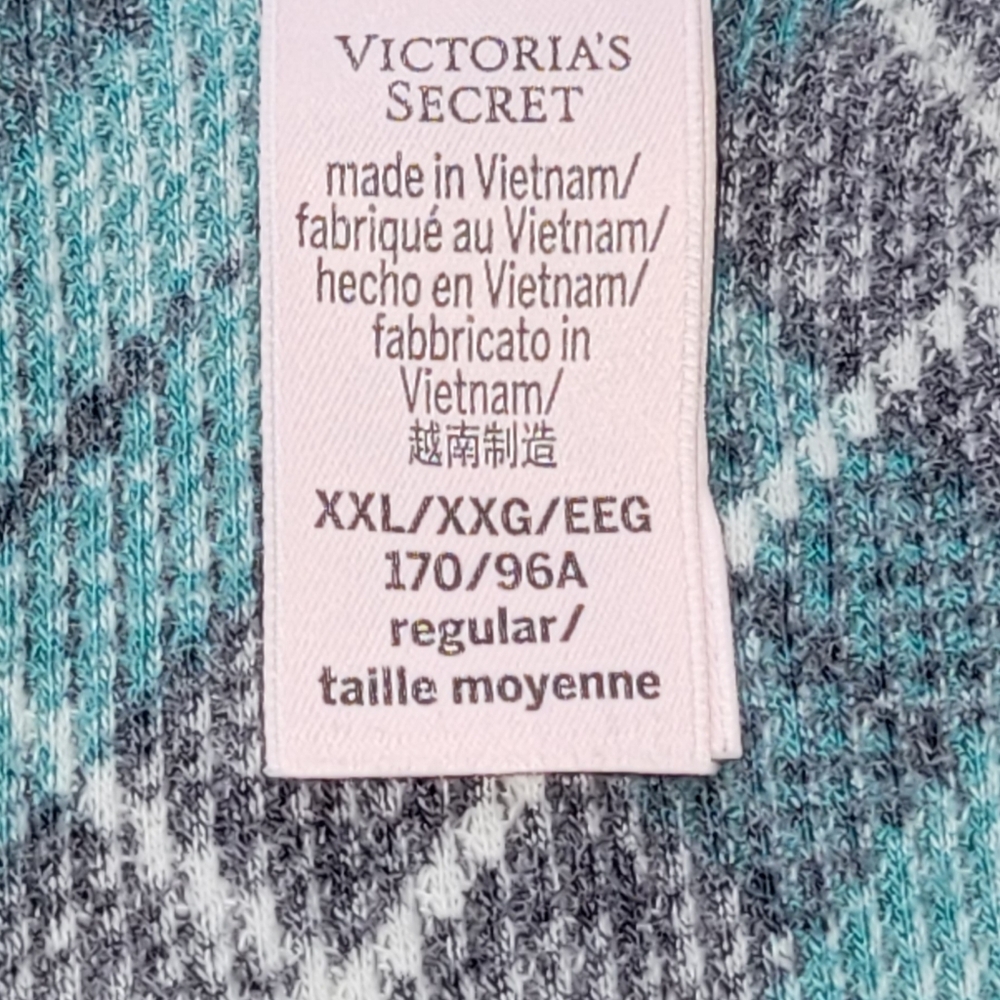 XL OR XXL VICTORIA'S SECRET Plaid PJ Thermal Pajama Coordinated Set - Picture 8 of 9